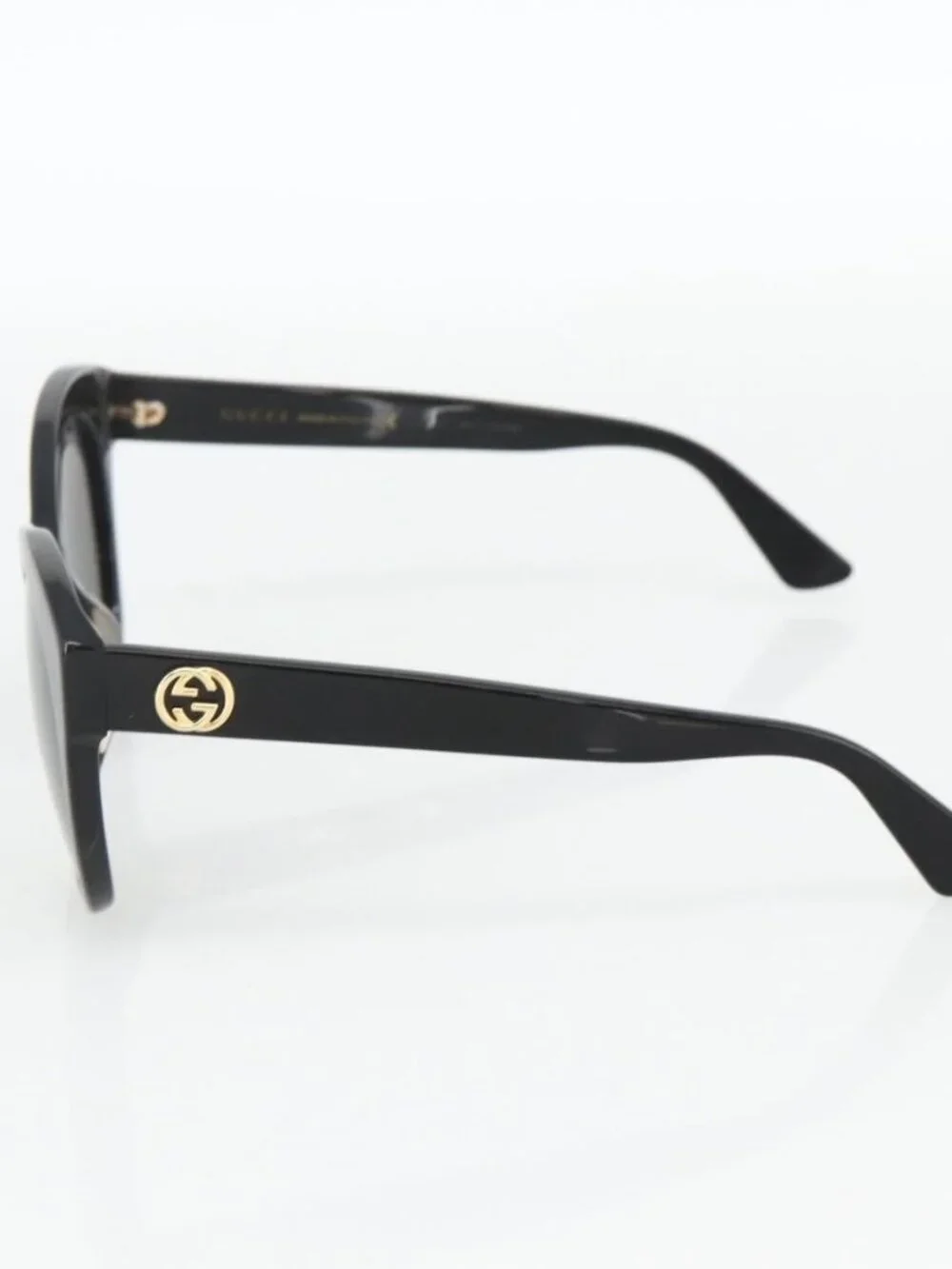 GUCCI Sunglasses plastic Black Auth bs34418